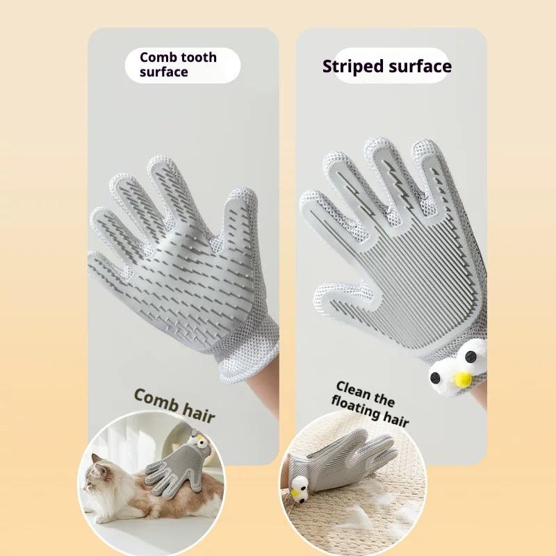 Gentle Pet Grooming Gloves