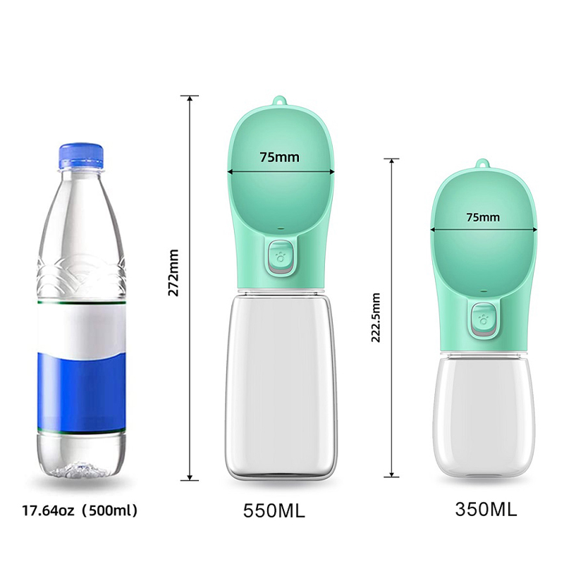 Travel Pet Water Bottle & Feeder